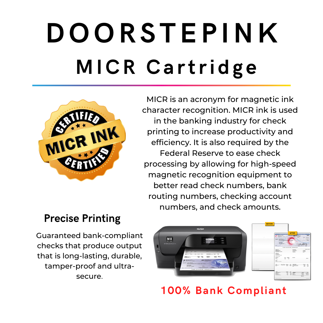 DoorStepInk Brand for HP 920XL (CD975AN) Black MICR Remanufactured in the USA Ink Cartridge-1
