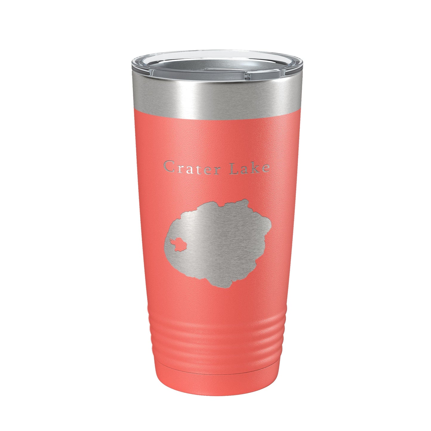 Crater Lake Map Tumbler Travel Mug Insulated Laser Engraved Coffee Cup Oregon 20 oz-20