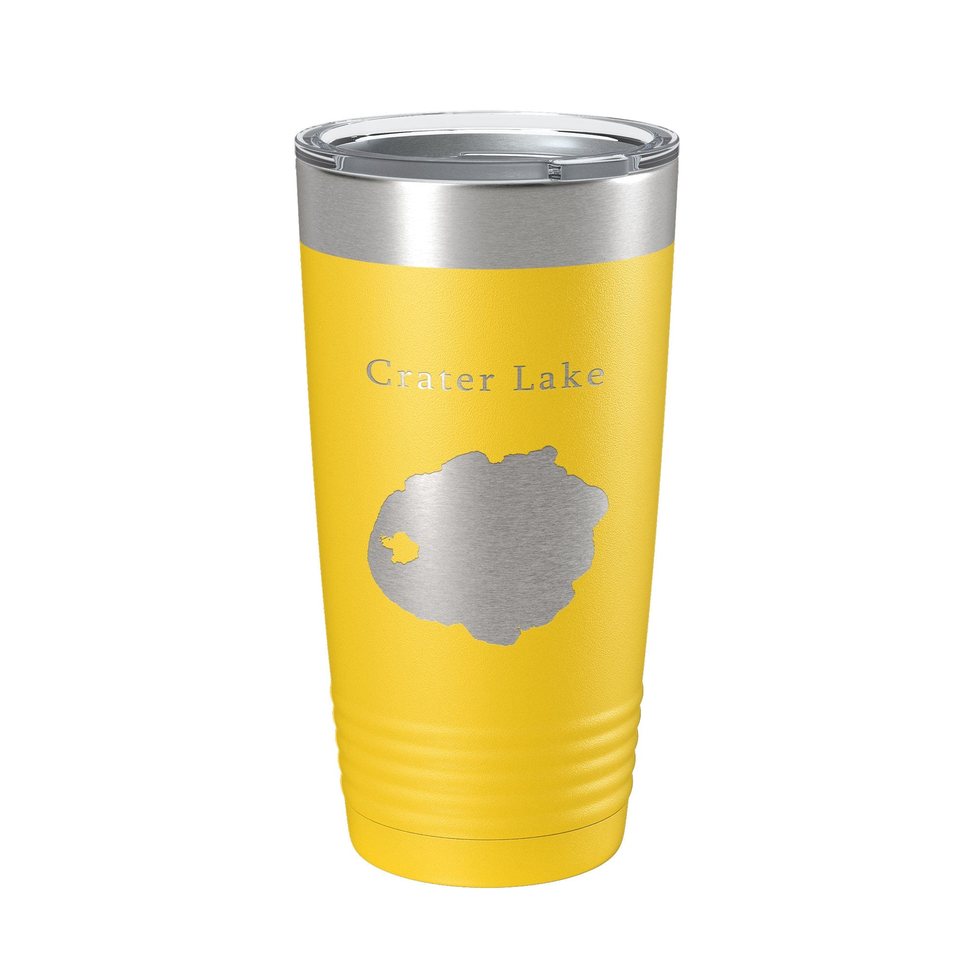 Crater Lake Map Tumbler Travel Mug Insulated Laser Engraved Coffee Cup Oregon 20 oz-4