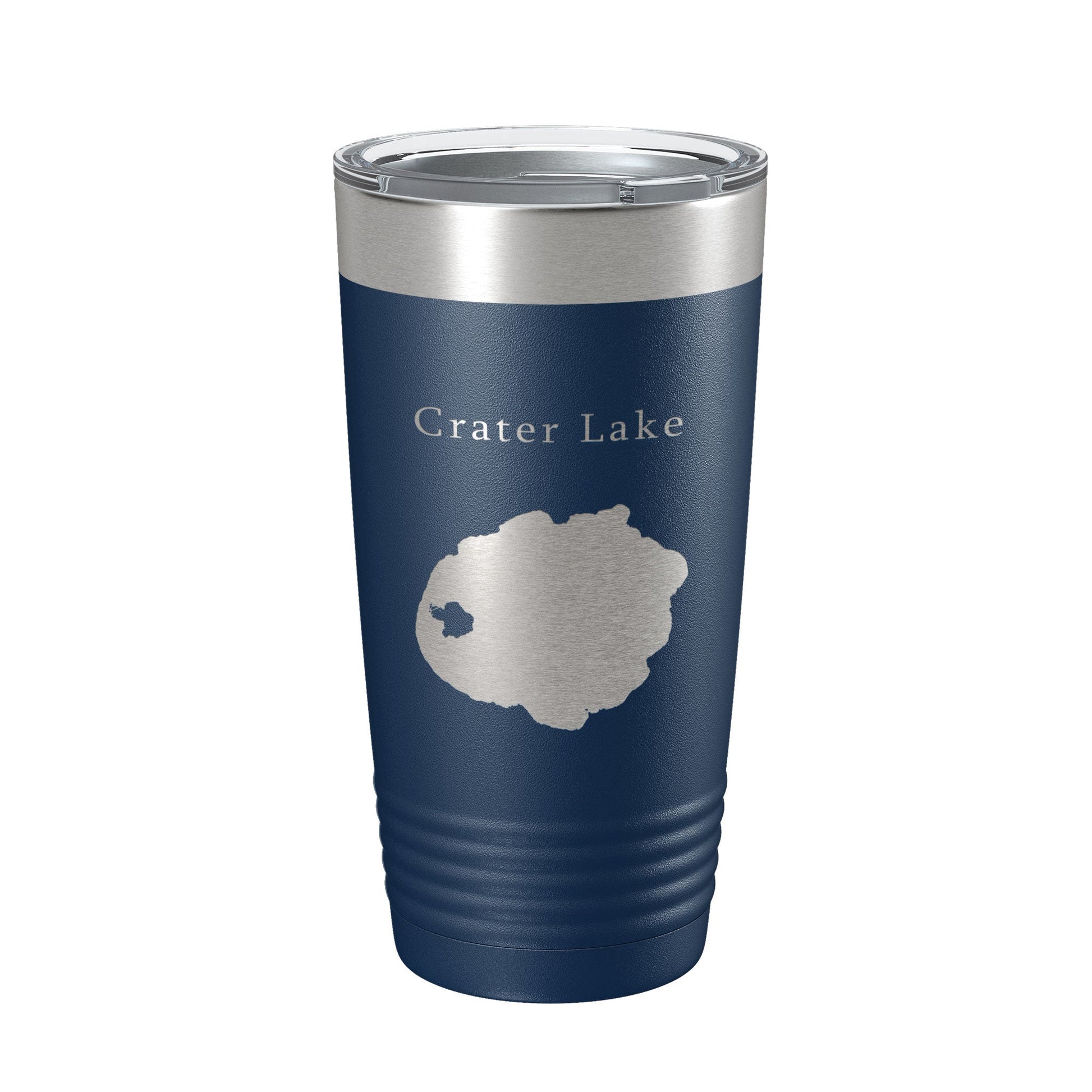 Crater Lake Map Tumbler Travel Mug Insulated Laser Engraved Coffee Cup Oregon 20 oz-2