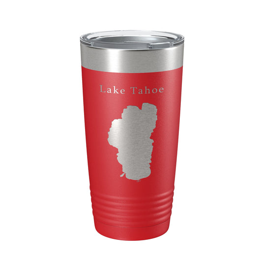Lake Tahoe Map Tumbler Travel Mug Insulated Laser Engraved Coffee Cup California Nevada 20 oz-10