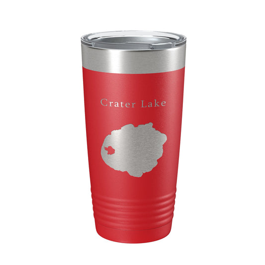 Crater Lake Map Tumbler Travel Mug Insulated Laser Engraved Coffee Cup Oregon 20 oz-10